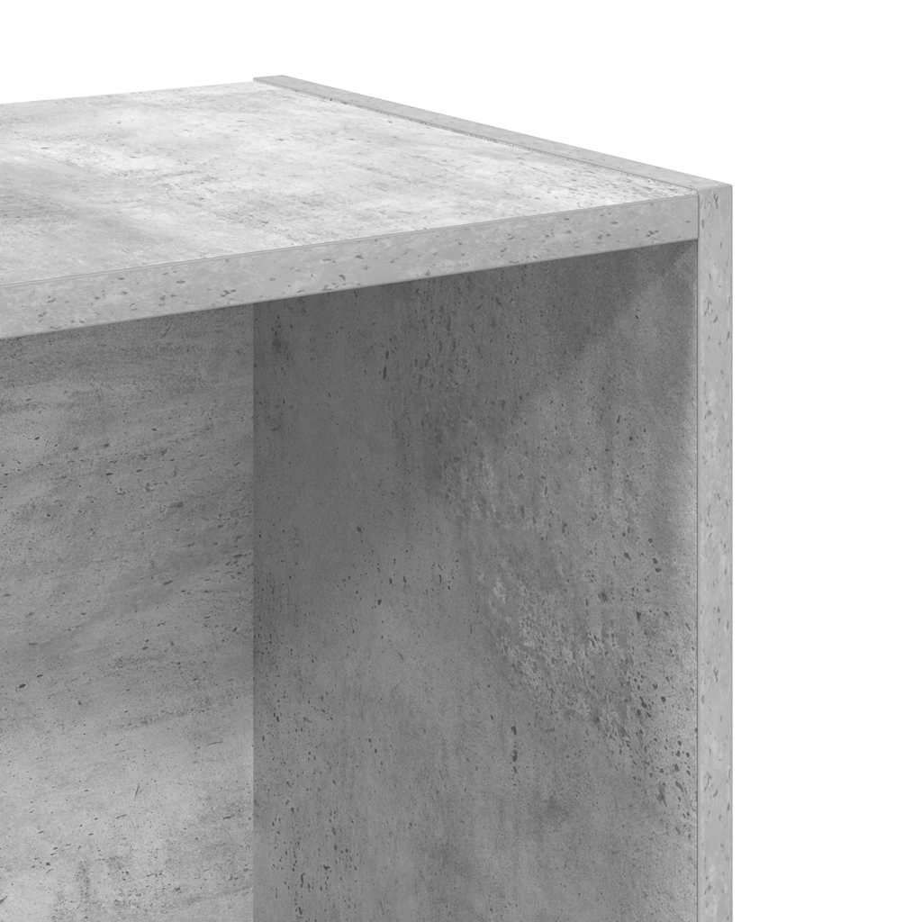 2-szintes betonszürke forgácslap könyvszekrény 40x30x76,5 cm