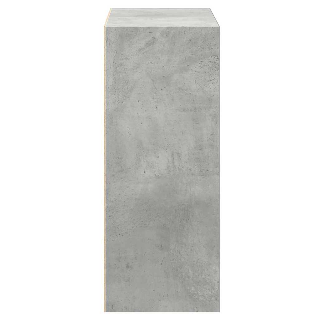 2 szintes betonszürke forgácslap könyvszekrény 60x30x76,5 cm