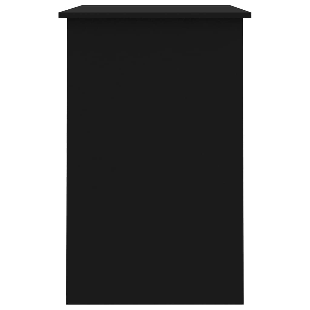 fekete szerelt fa íróasztal 100 x 50 x 76 cm