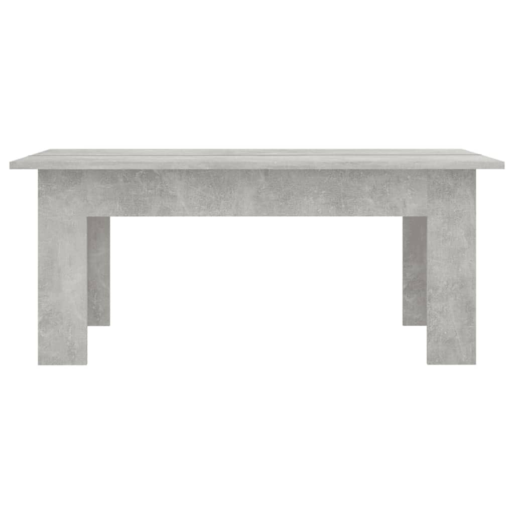 betonszürke szerelt fa dohányzóasztal 100 x 60 x 42 cm