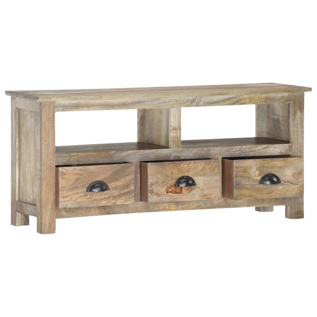 tömör mangófa TV-szekrény 110 x 30 x 50 cm