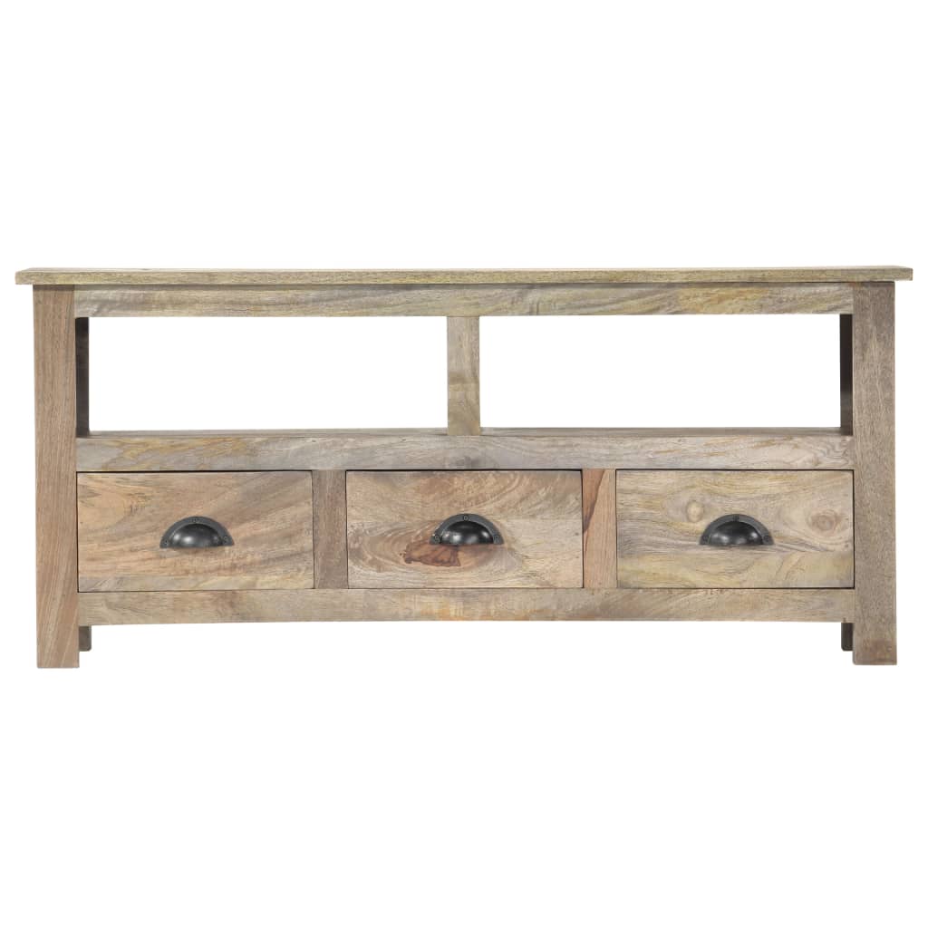 tömör mangófa TV-szekrény 110 x 30 x 50 cm