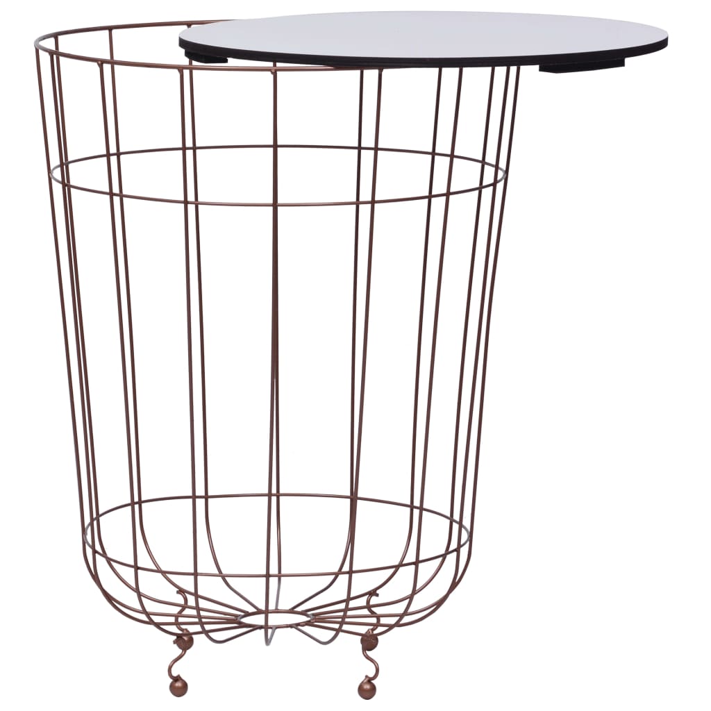 aranyszínű dohányzóasztal Ø 40 cm