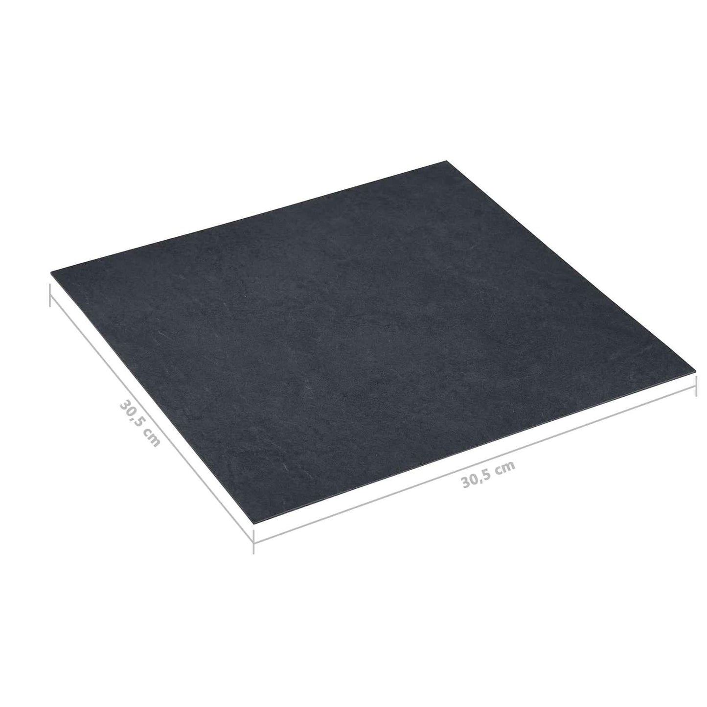 Padló Deszkák 55 pcs Fekete 5,11 m² PVC