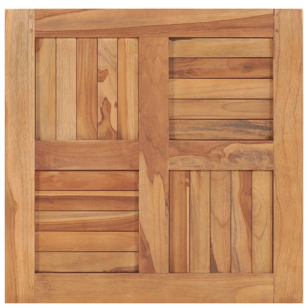 tömör tíkfa asztallap 60 x 60 x 2,5 cm