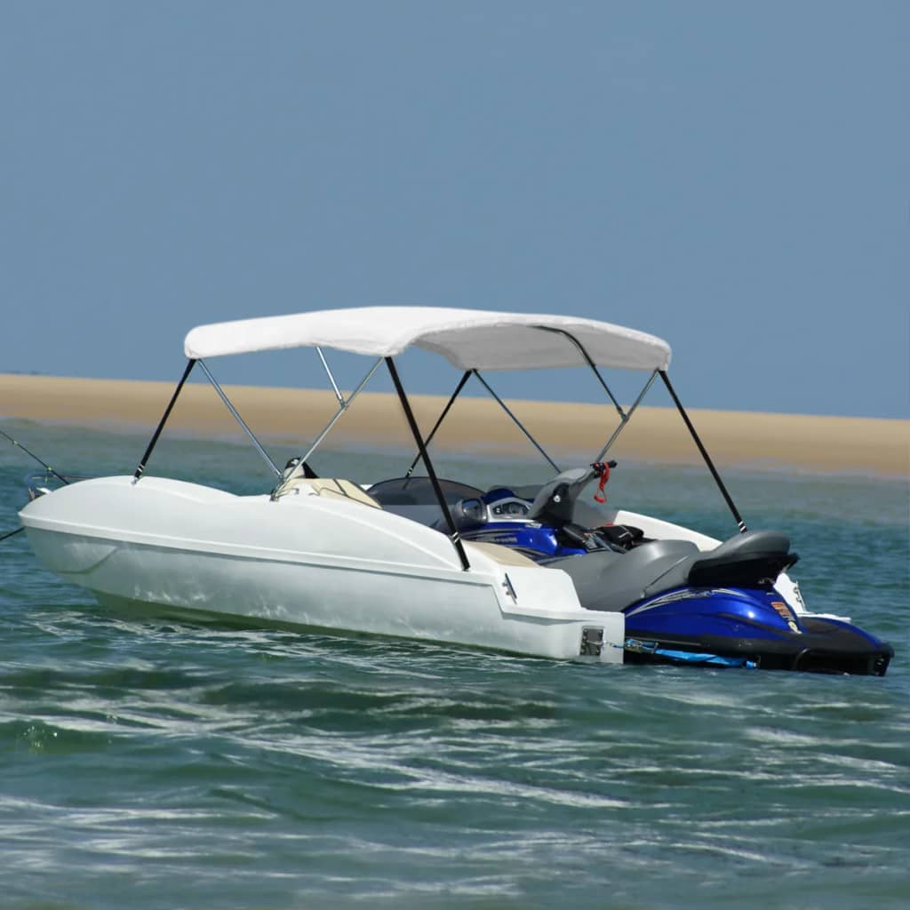 fehér háromágú bimini tető 183 x 140 x 137 cm