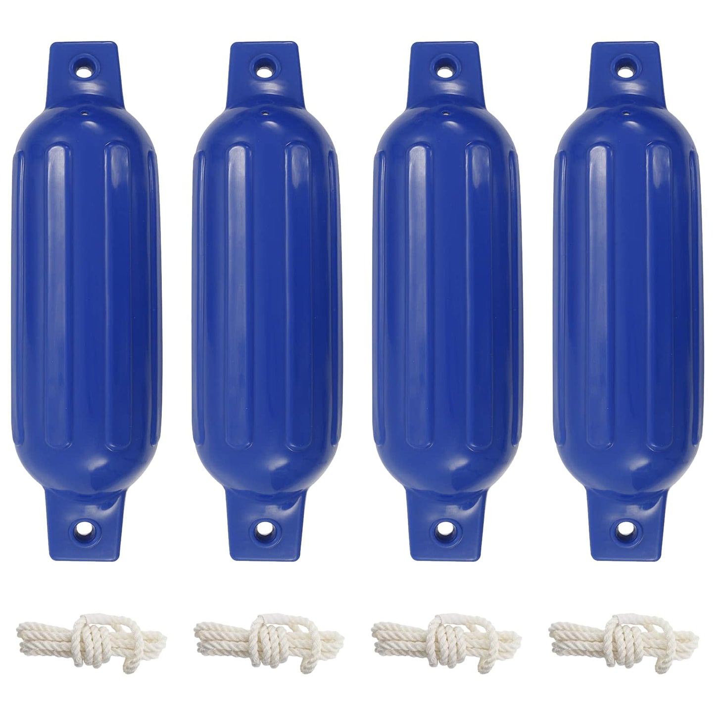 4 darab kék PVC csónak lökhárító Ø 11 x 40 cm