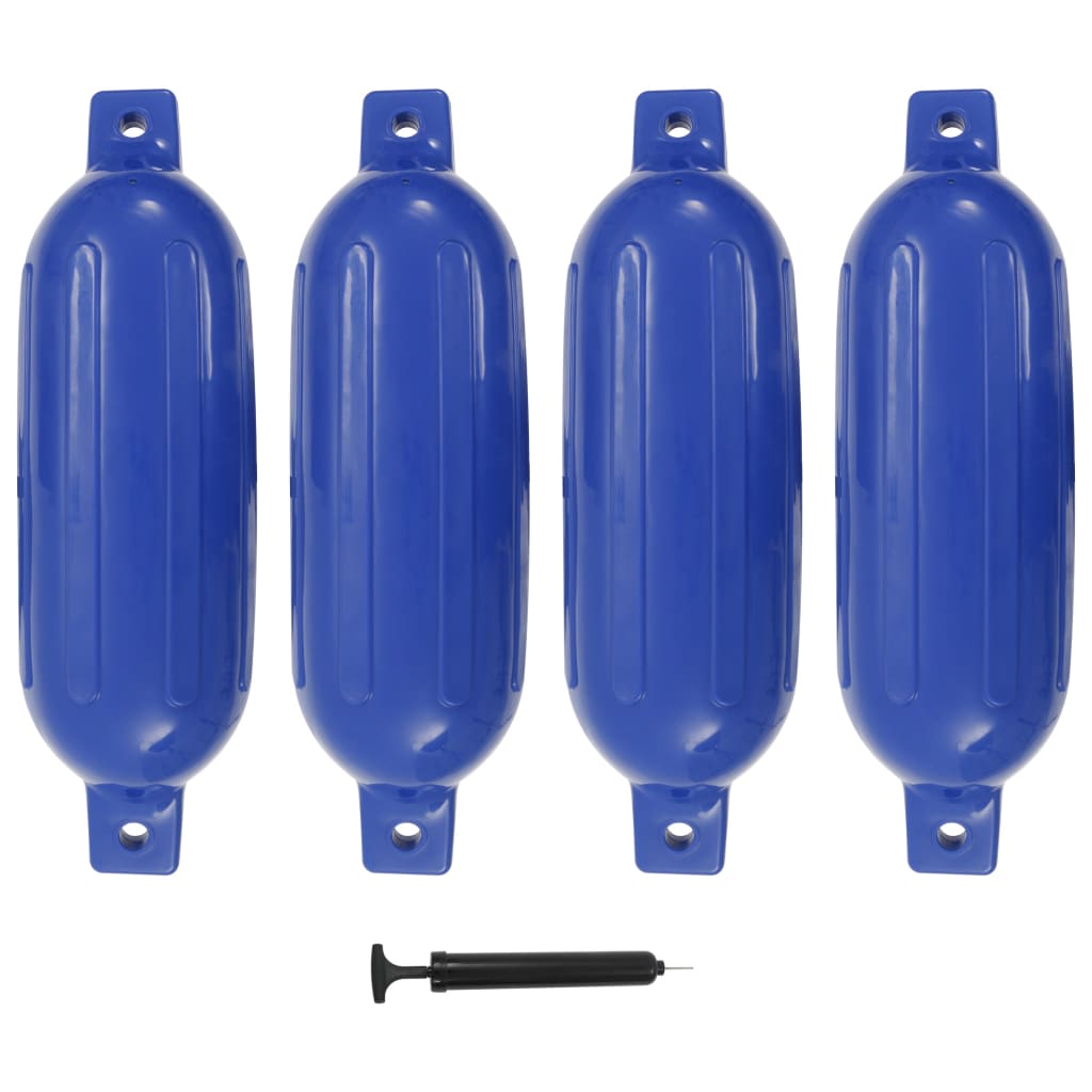 4 darab kék PVC csónak lökhárító 58,5 x 16,5 cm
