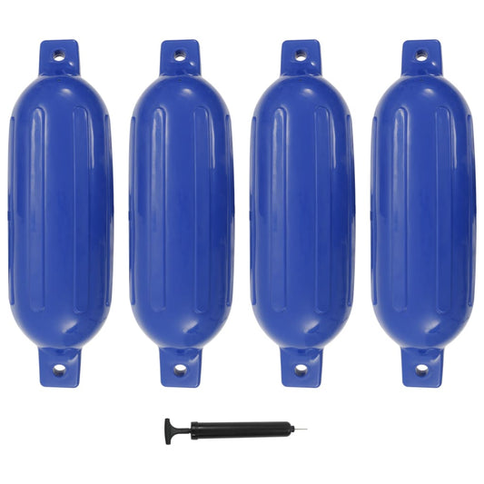 4 darab kék PVC csónak lökhárító 58,5 x 16,5 cm