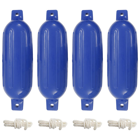 4 darab kék PVC csónak lökhárító Ø 16 x 58 cm