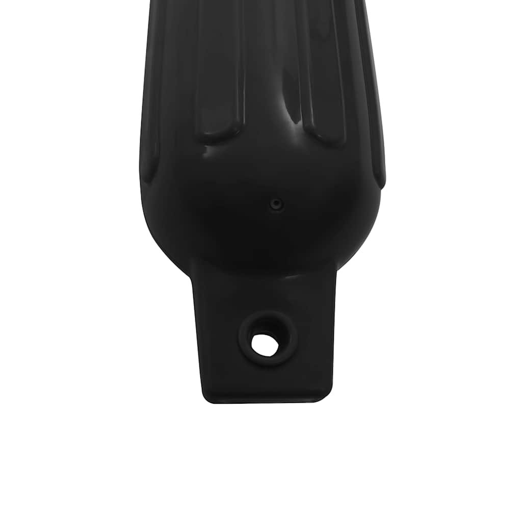 4 darab fekete PVC csónak lökhárító Ø 11 x 40 cm