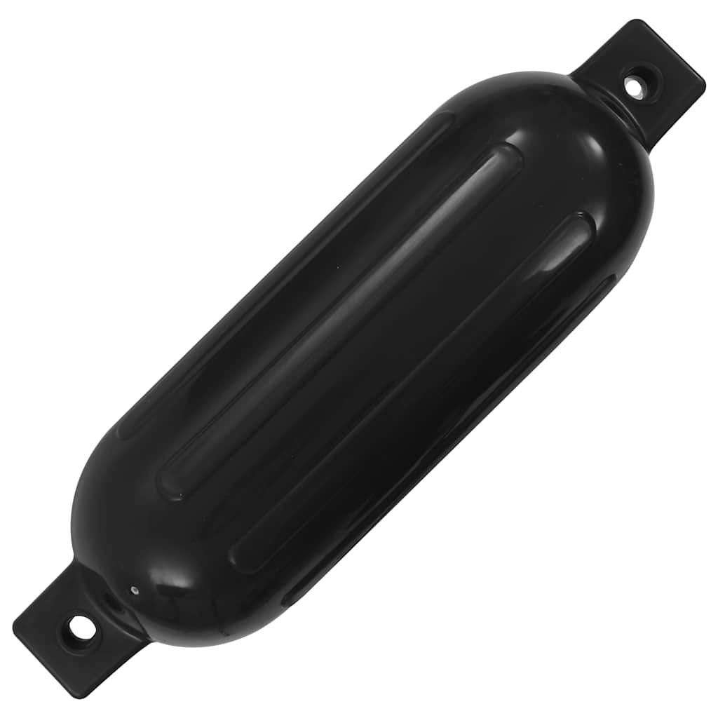 4 darab fekete PVC csónak lökhárító Ø 14 x 50 cm