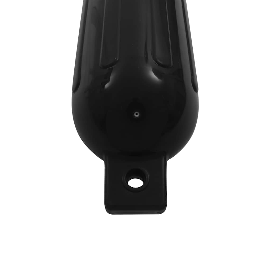 4 darab fekete PVC csónak lökhárító Ø 14 x 50 cm