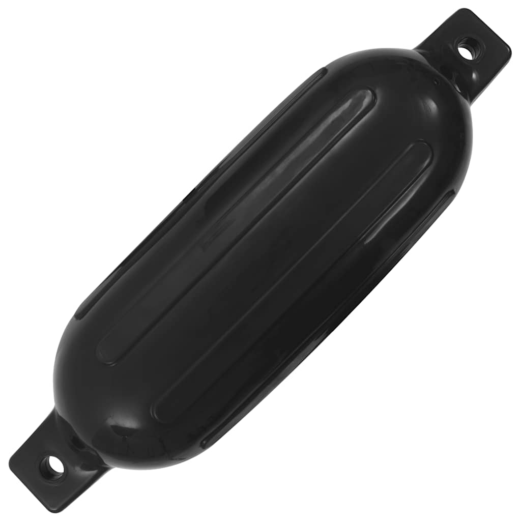 4 darab fekete PVC csónak lökhárító Ø 16 x 58 cm