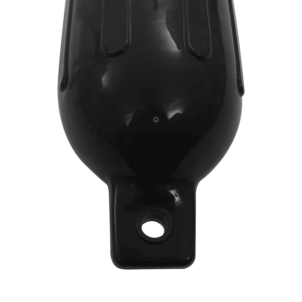 4 darab fekete PVC csónak lökhárító Ø 16 x 58 cm