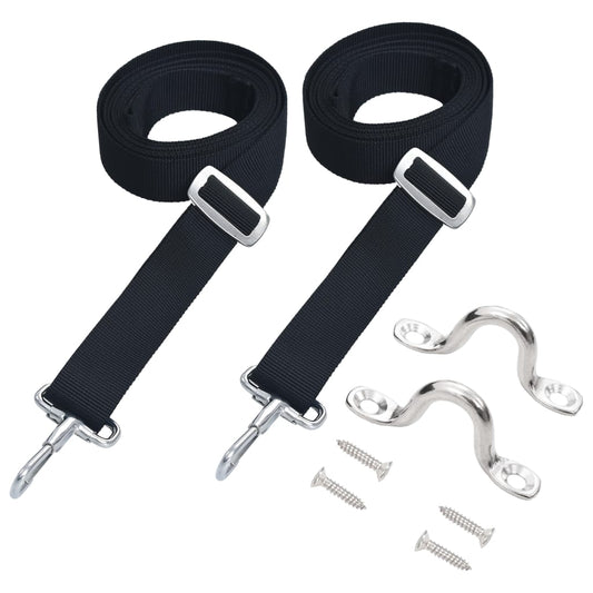 2 db szövet és rozsdamentes acél bimini tető heveder