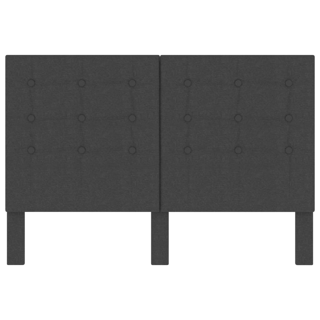 sötétszürke szövet steppelt fejvég 140 x 200 cm