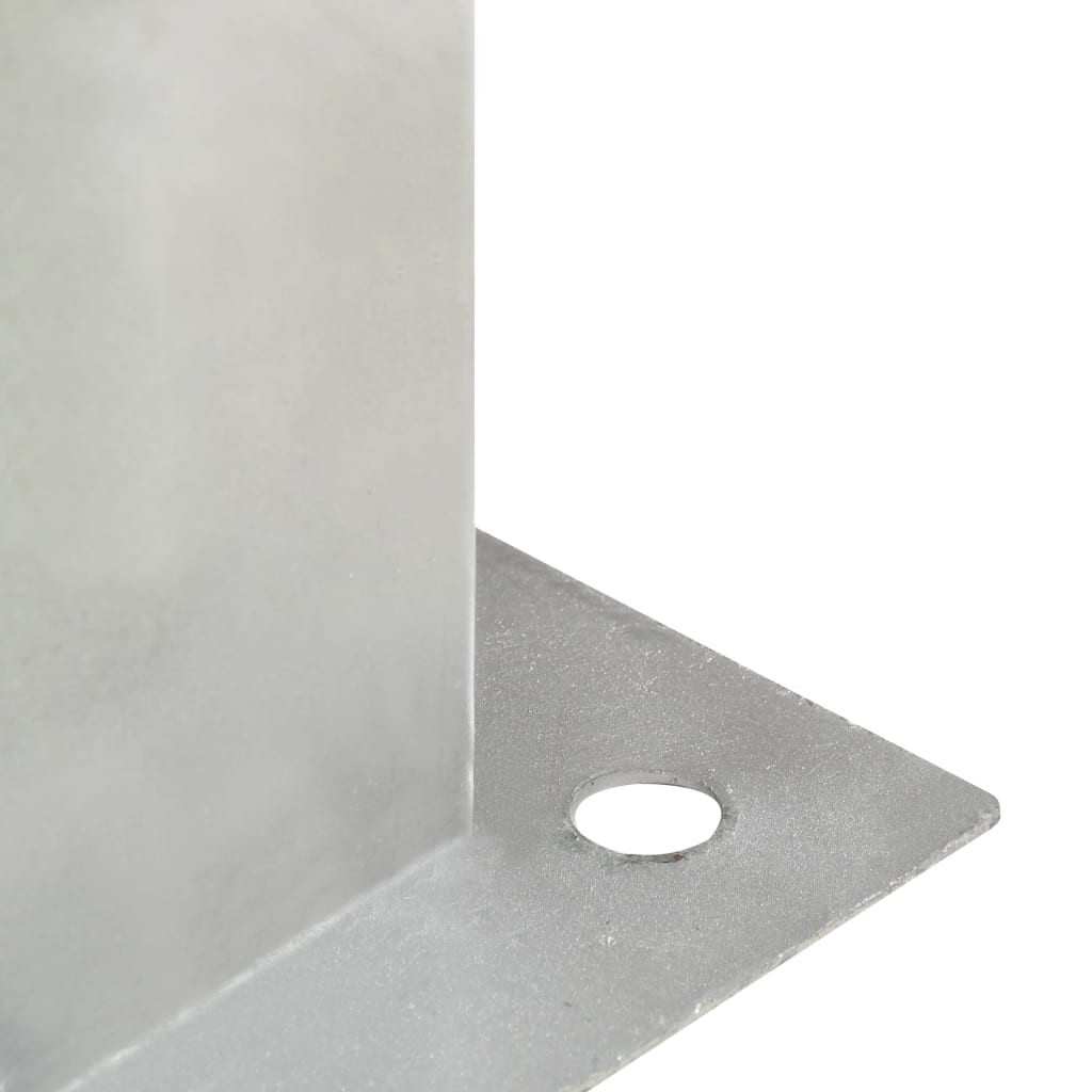 4 db horganyzott fém oszloprögzítő 71 mm
