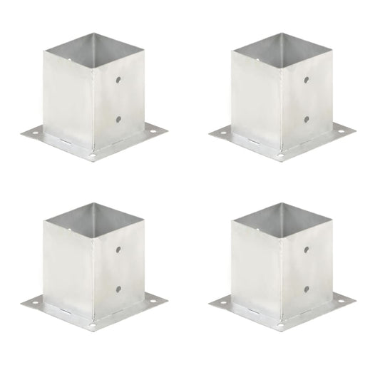 4 db horganyzott fém oszloprögzítő 121 mm