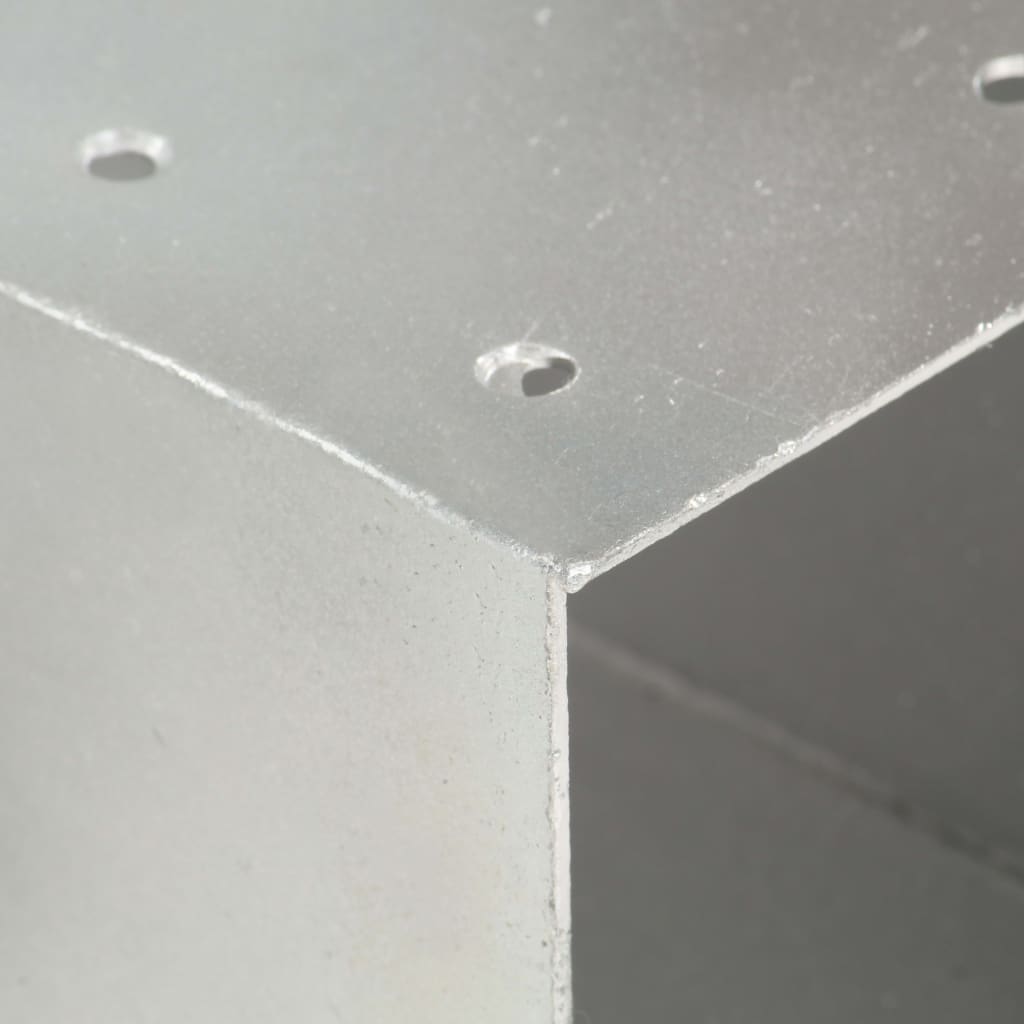 4 darab Y alakú horganyzott fém oszloptartó 81 x 81 mm