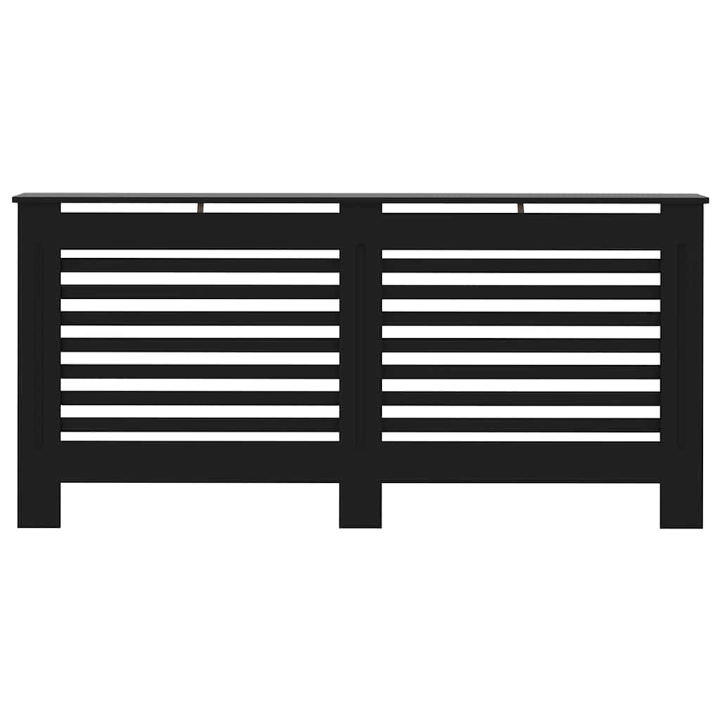 fekete MDF radiátorburkolat 172 x 19 x 81,5 cm