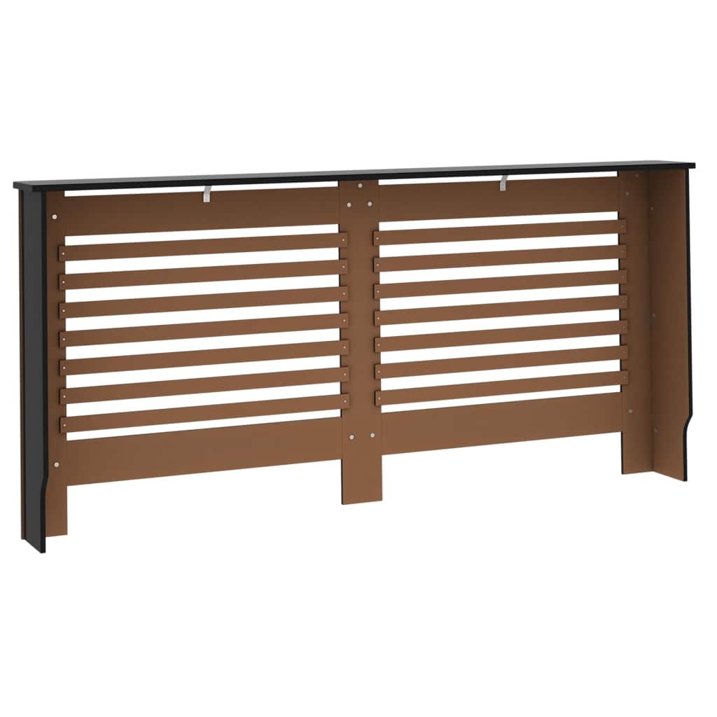 fekete MDF radiátorburkolat 172 x 19 x 81,5 cm