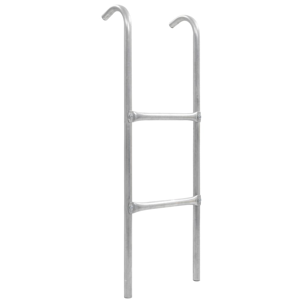 kétlépcsős ezüst acél trambulinlétra 102,6 cm