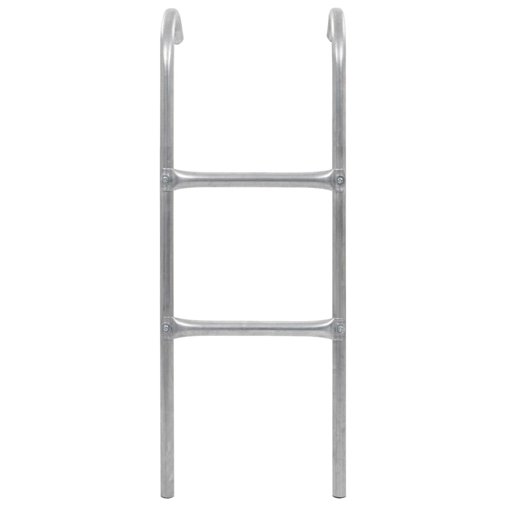 kétlépcsős ezüst acél trambulinlétra 102,6 cm
