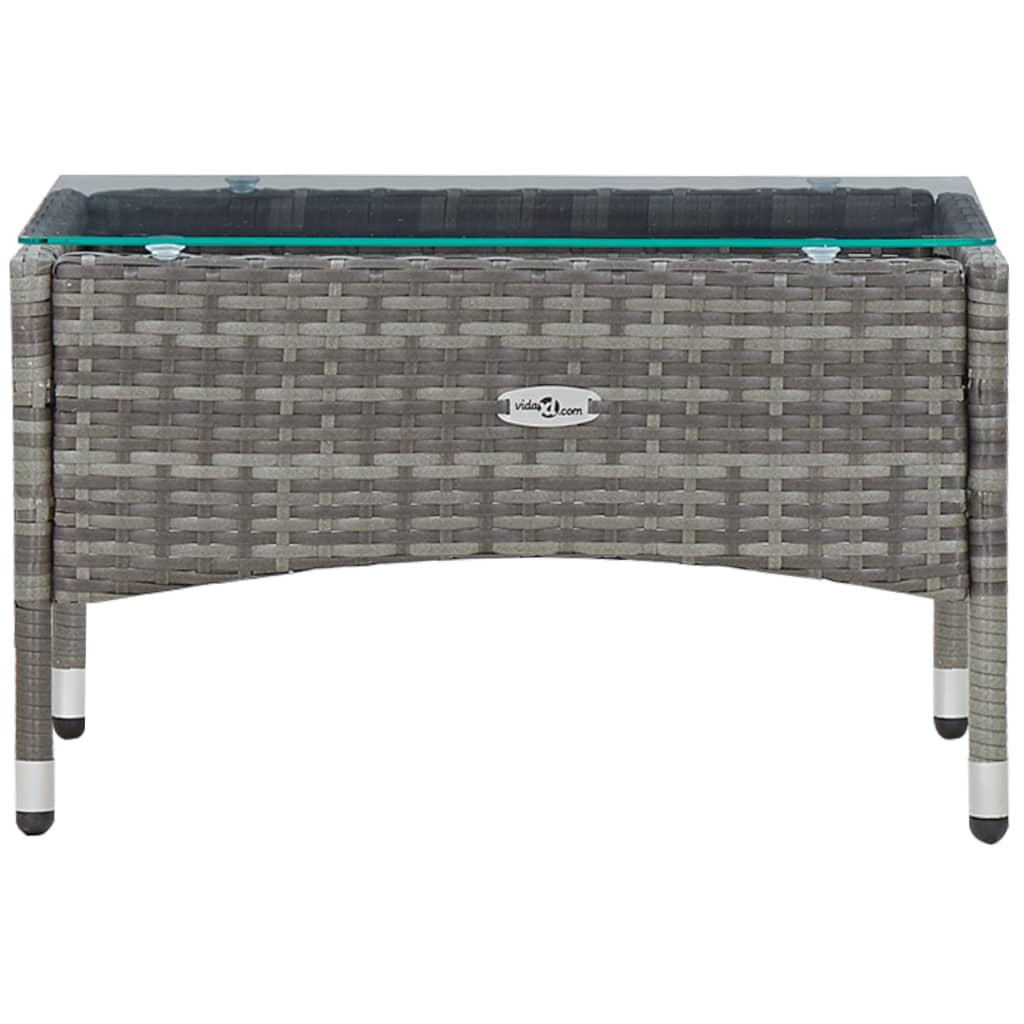 4 részes szürke polyrattan kerti ülőgarnitúra párnákkal