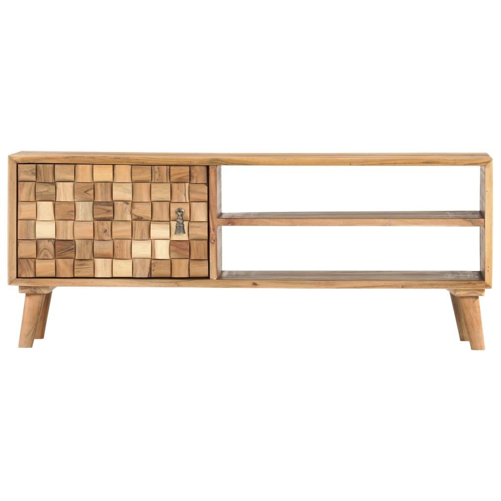 tömör akácfa TV-szekrény 100 x 30 x 40 cm