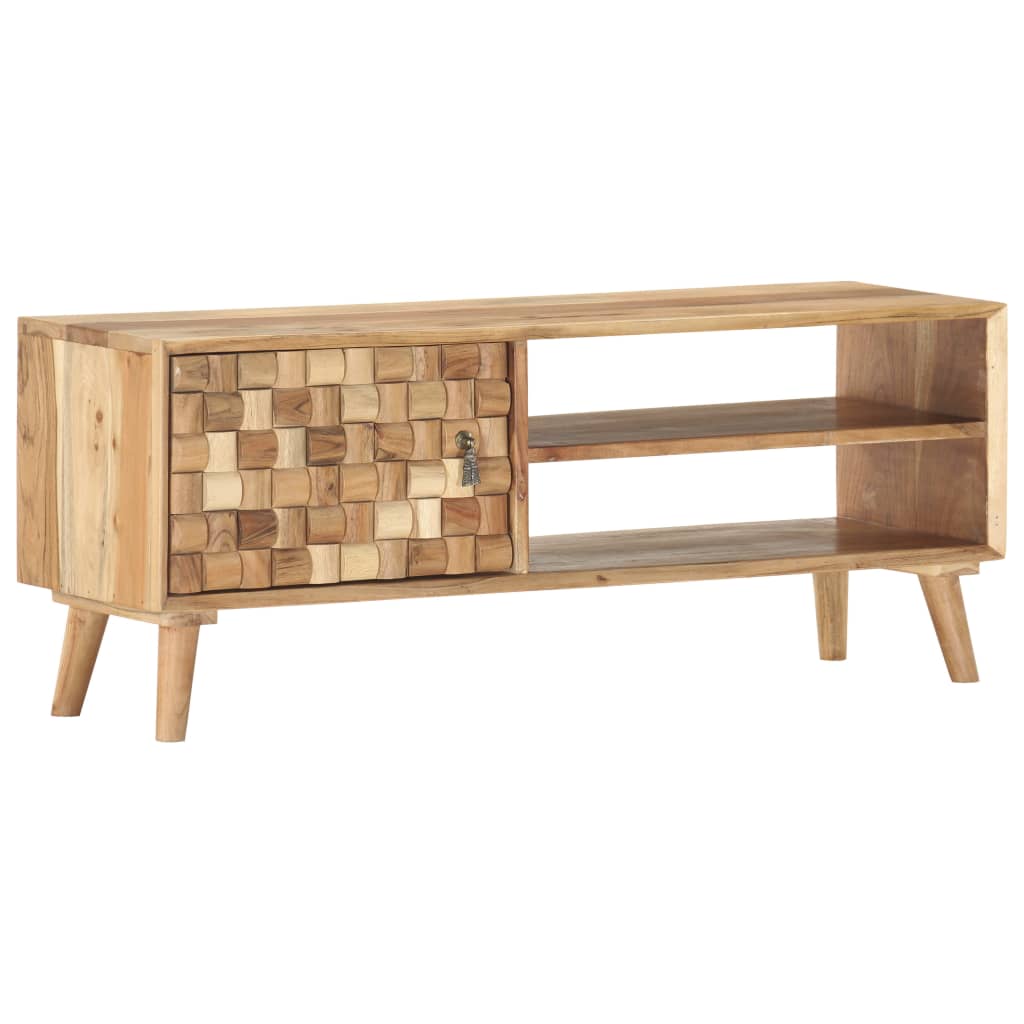 tömör akácfa TV-szekrény 100 x 30 x 40 cm