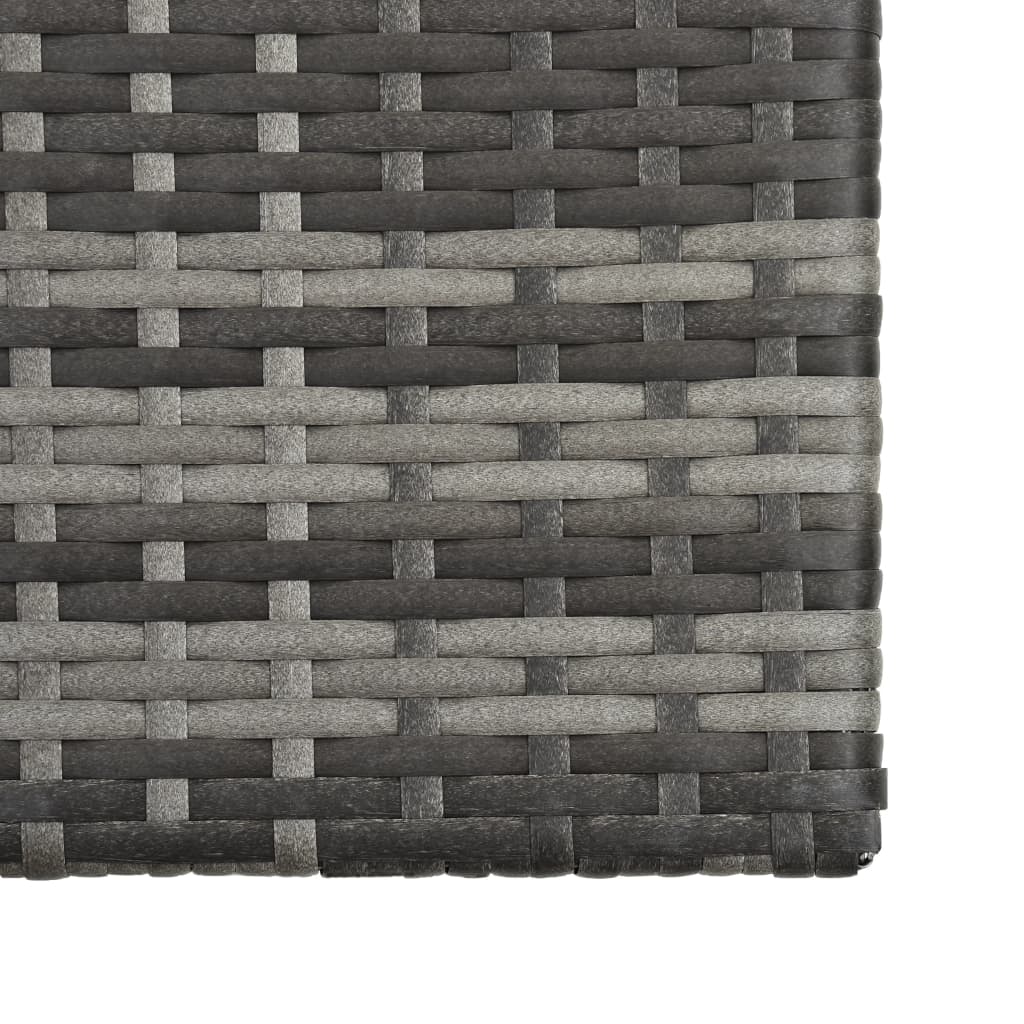 5 részes szürke polyrattan kerti ülőgarnitúra párnákkal
