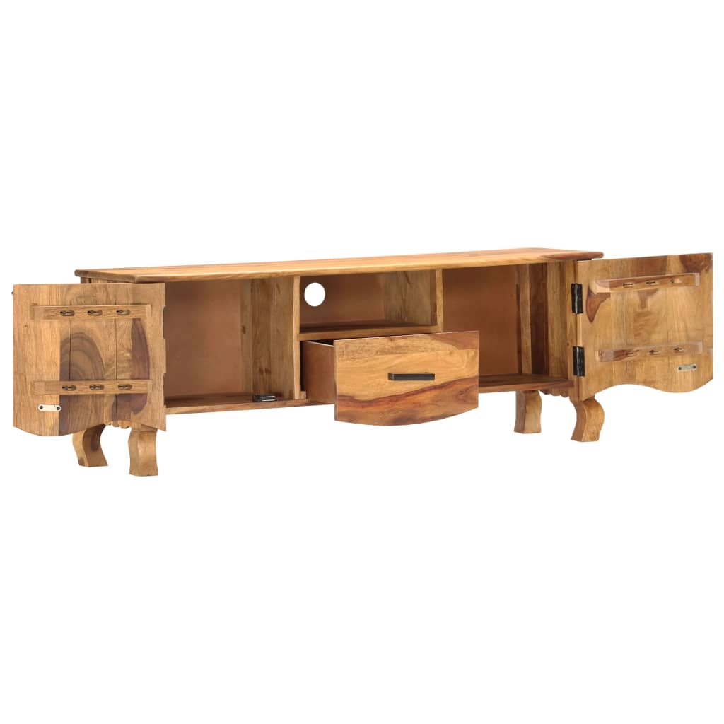 tömör fa TV-szekrény 115 x 30 x 42 cm