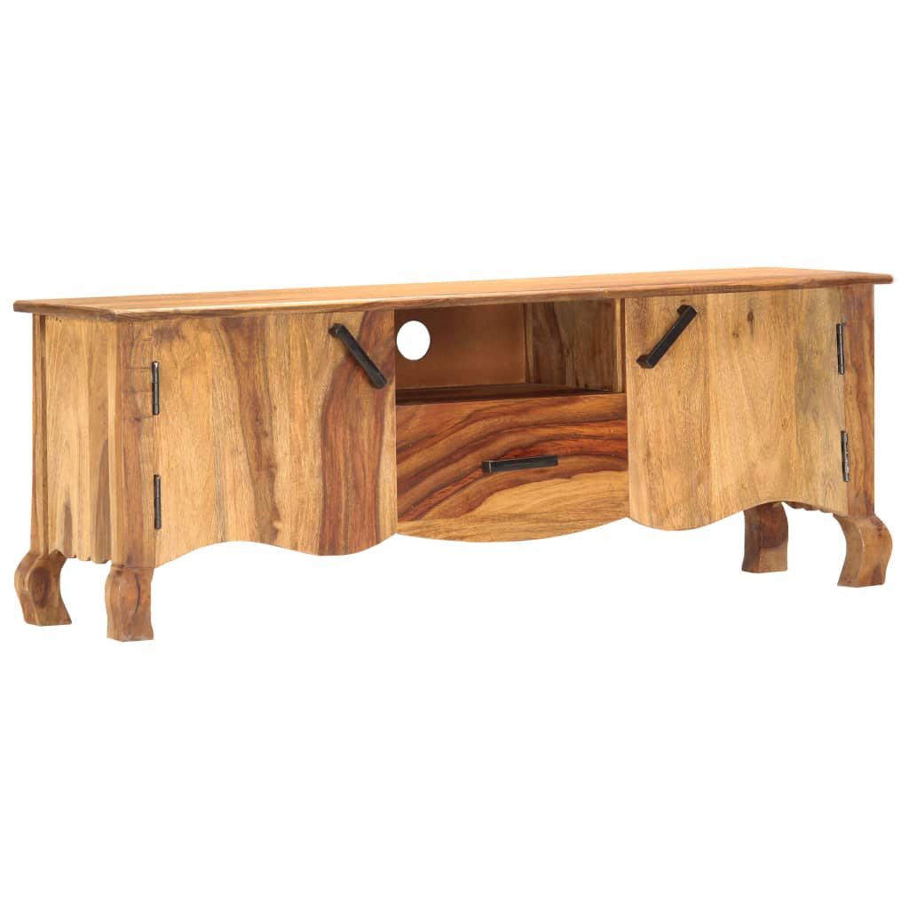 tömör fa TV-szekrény 115 x 30 x 42 cm