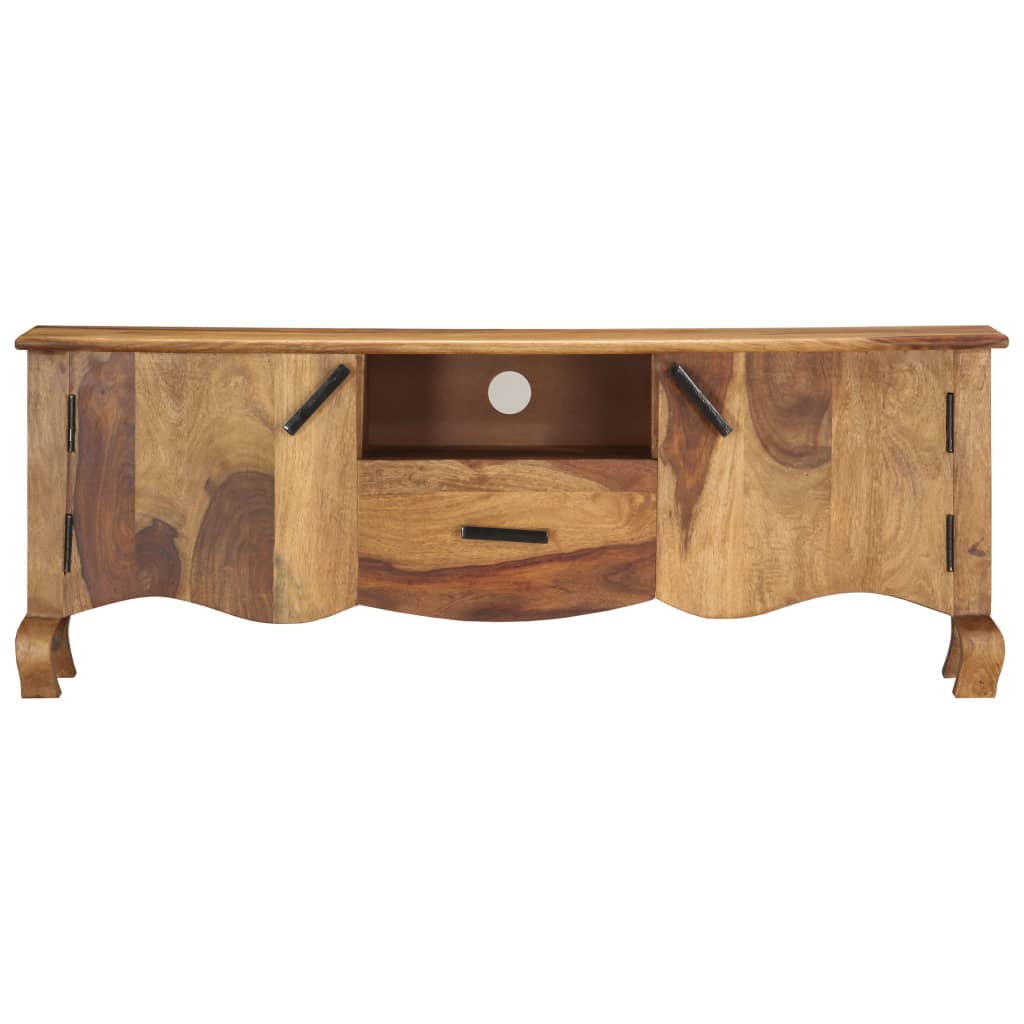 tömör fa TV-szekrény 115 x 30 x 42 cm