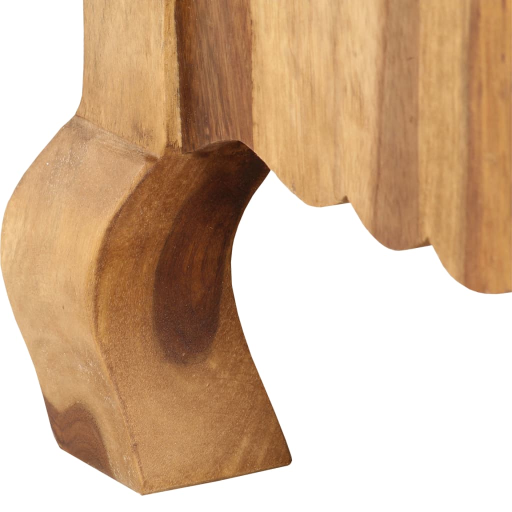 tömör fa TV-szekrény 115 x 30 x 42 cm