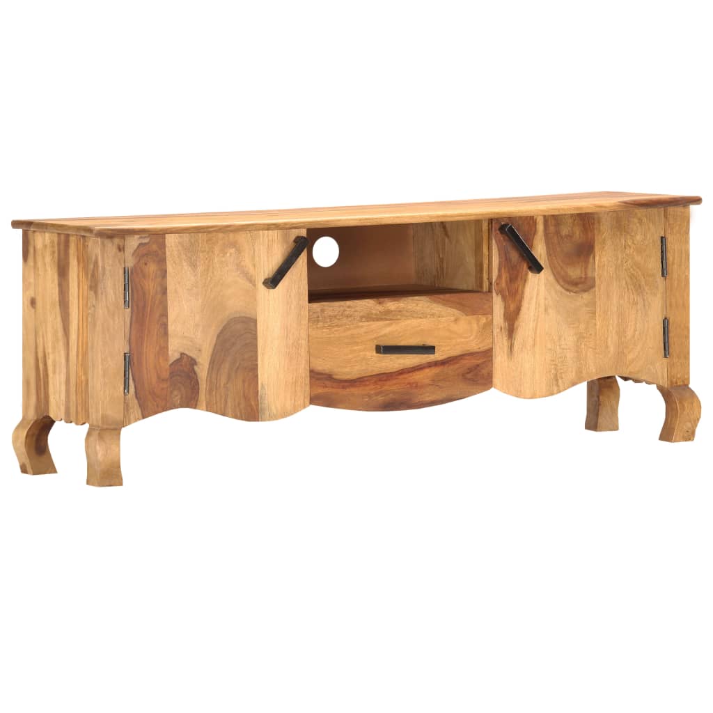 tömör fa TV-szekrény 115 x 30 x 42 cm