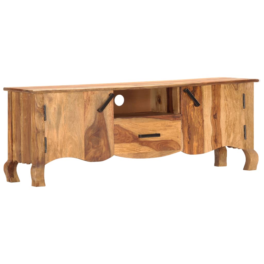 tömör fa TV-szekrény 115 x 30 x 42 cm