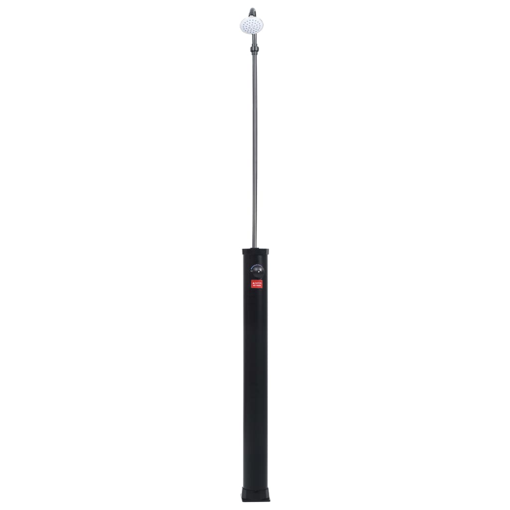 fekete napelemes kerti zuhany 215 cm 8 l