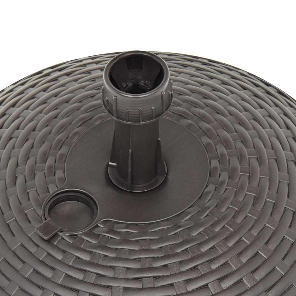 homokkal/vízzel tölthető barna műanyag rattan ernyőtalp 20 L