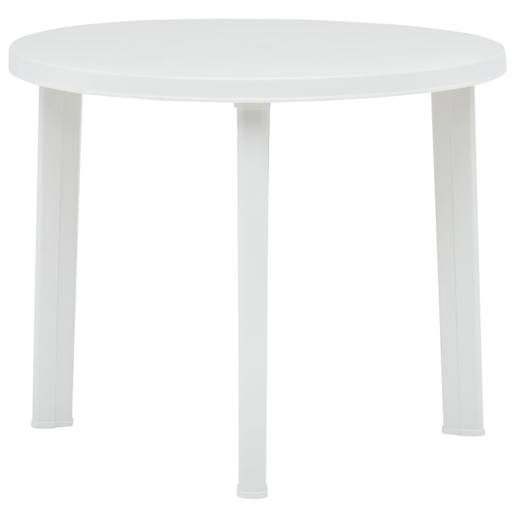 fehér műanyag kerti asztal 89 cm
