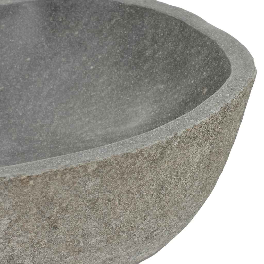 ovális folyami kő mosdókagyló (37-46) x (29-36) cm