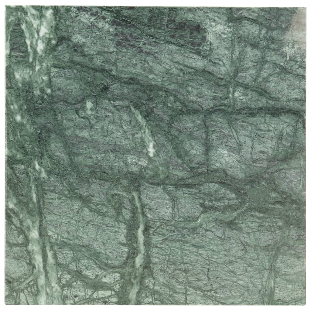 zöld márvány textúrájú valódi kő dohányzóasztal 40 x 40 x 35 cm