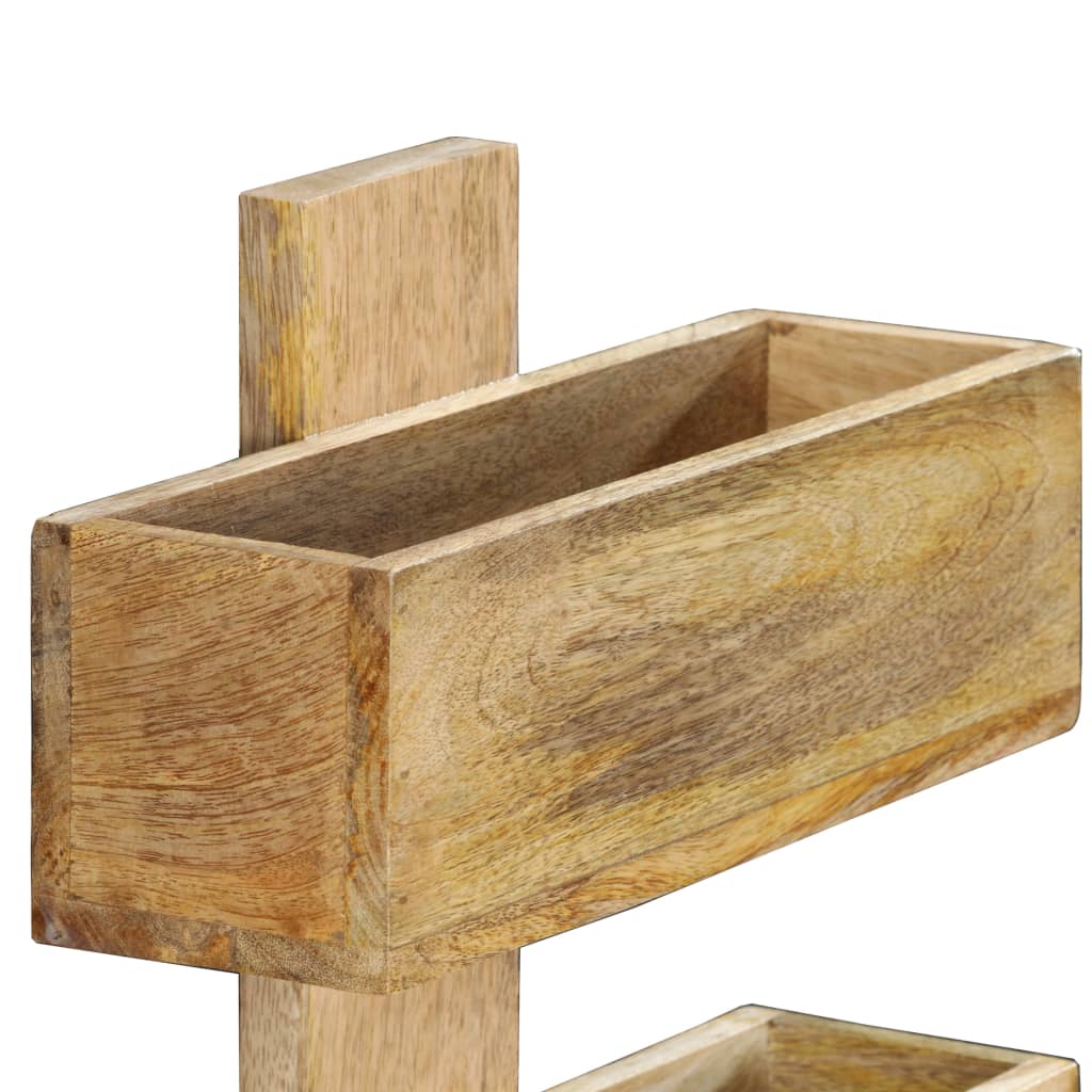 tömör mangófa fali újságtartó 30 x 11 x 72 cm