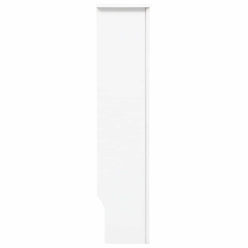 2 db fehér MDF radiátorburkolat 112 x 19 x 81,5 cm