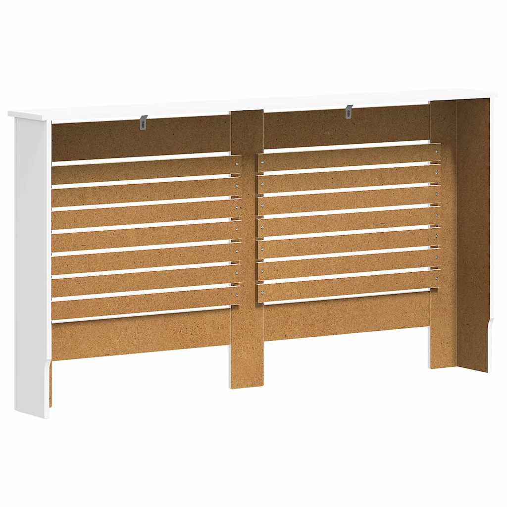2 db fehér MDF radiátorburkolat 152 x 19 x 81,5 cm
