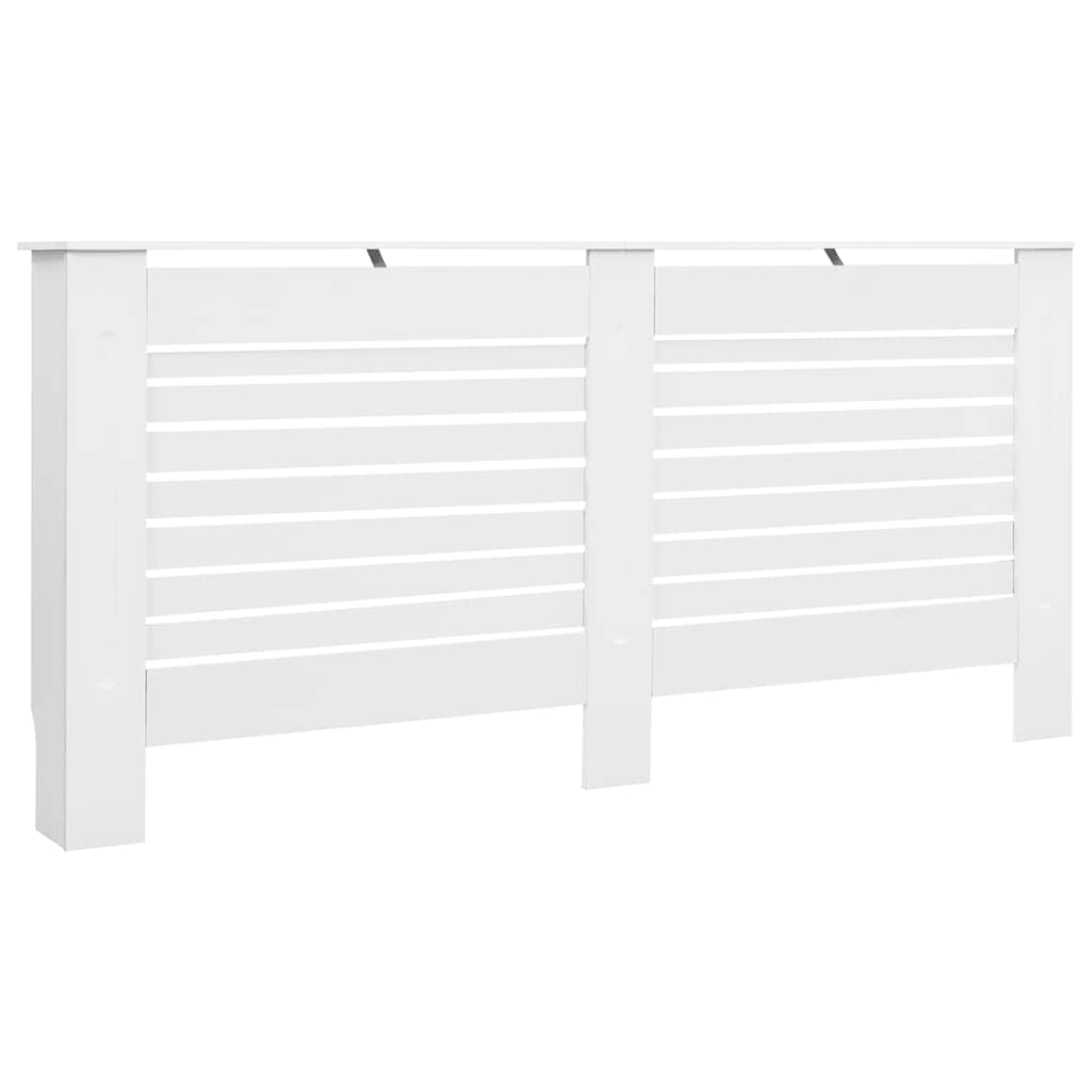 2 db fehér MDF radiátorburkolat 172 x 19 x 81,5 cm