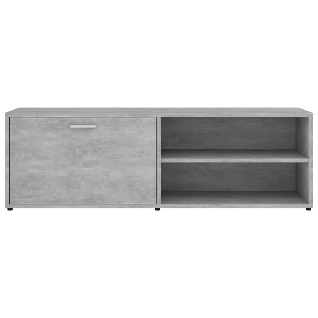 betonszürke szerelt fa TV-szekrény 120 x 34 x 37 cm