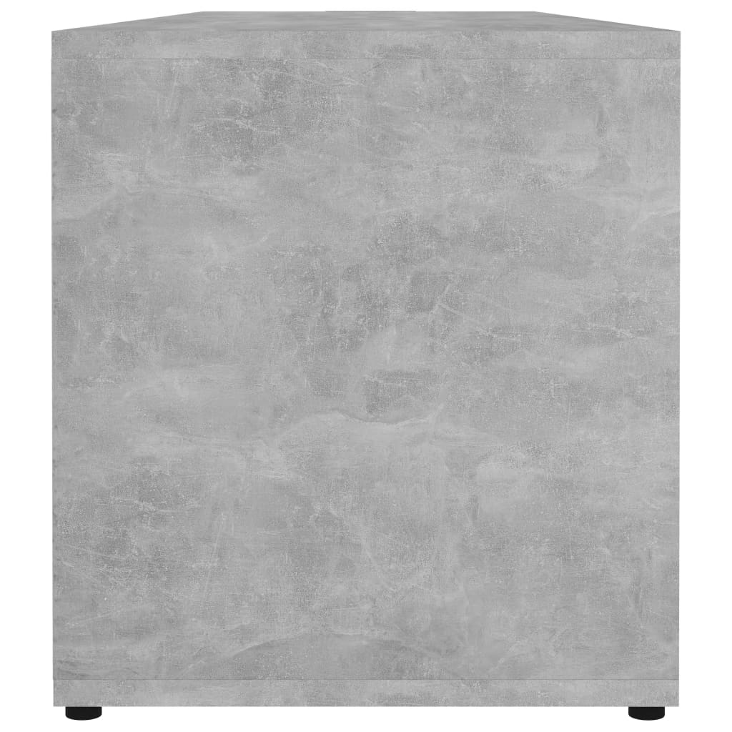 betonszürke szerelt fa TV-szekrény 120 x 34 x 37 cm