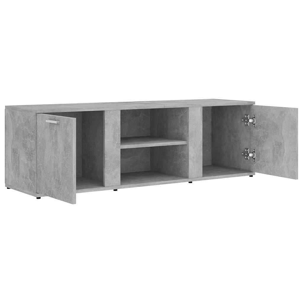 betonszürke szerelt fa TV-szekrény 120 x 34 x 37 cm